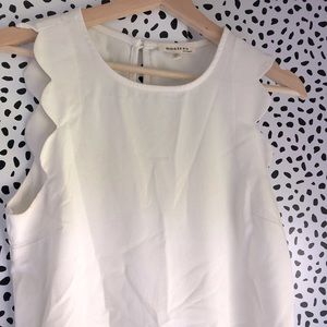 Scallop Edge Blouse
